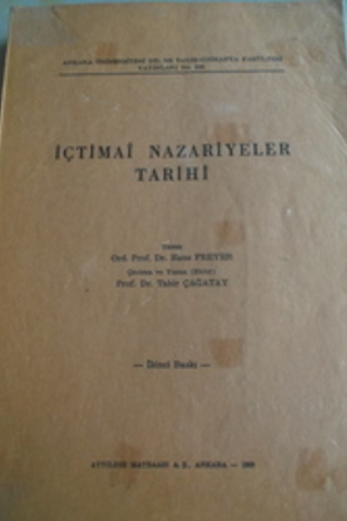 İçtimai Nazariyeler Tarihi Hans Freyer