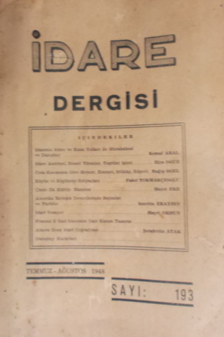 İdare Dergisi 1948/193