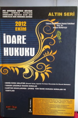 İdare Hukuku Ahmet Nohutçu