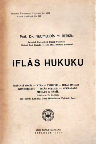 İflas Hukuku Necmettin M.Berkin