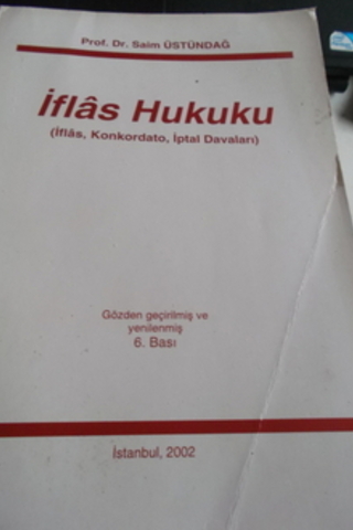 İflas Hukuku Saim Üstündağ