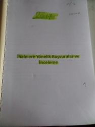 İhalelere Yönelik Başvurular ve İnceleme Ders Notu*