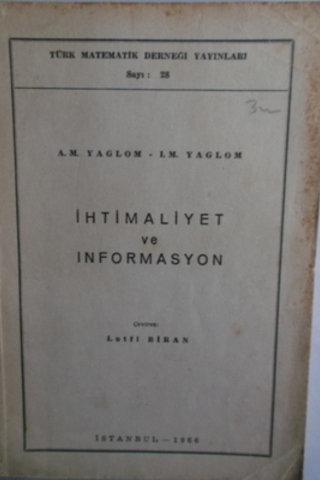 İhtimaliyet ve İnformasyon A. M. Yaglom