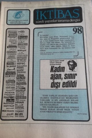 İKTİBAS / Süreli Yayınlar Tarama Dergisi 1985 Sayı 98