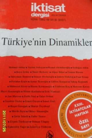 İktisat Dergisi 1998 / 380