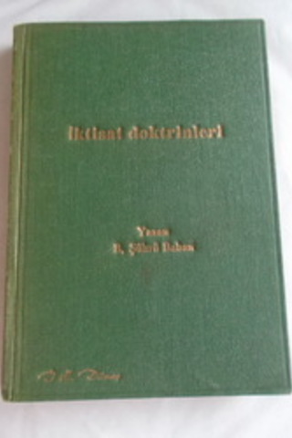 İktisat Doktrinleri B. Şükrü Baban