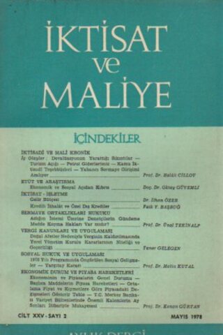 İktisat Ve Maliye 1978/2