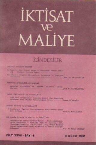 İktisat Ve Maliye 1980 /9