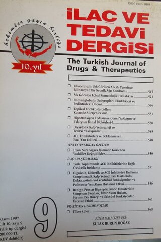 İlaç ve Tedavi Dergisi 1997 / 9