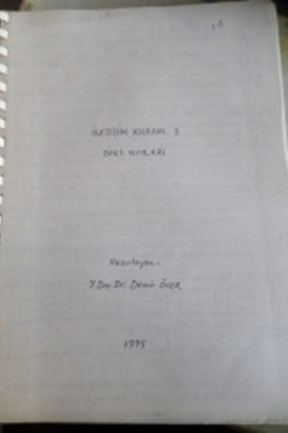 İletişim Kuramı - I Ders Notları*