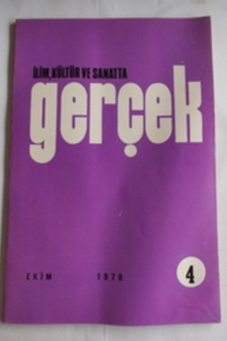İlim, Kültür ve Sanatta Gerçek 1978 / 4