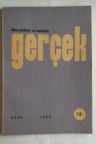İlim, Kültür ve Sanatta Gerçek 1980 / 19