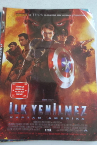 İlk Yenilmez Kaptan Amerika Film DVD'si