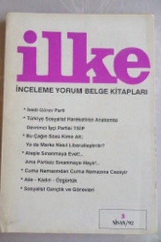 İlke 1992 / 3