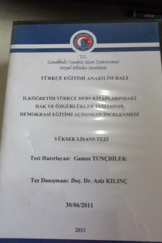 İlköğretim Türkçe Ders Kitaplarındaki Hak ve Özgürlükler Temasının Dem