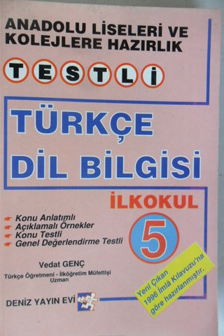 İlkokul 5 Türkçe Dilbilgisi