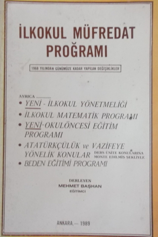 İlkokul Müfredat Programı Mehmet Başhan