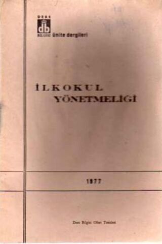 İlkokul Yönetmeliği 1977