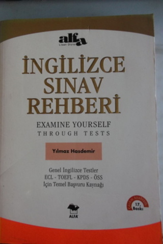 İngilizce Sınav Rehberi Yılmaz Hasdemir