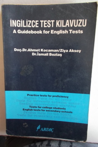 İngilizce Test Kılavuzu A Guidebook For English Tests Ahmet Kocaman