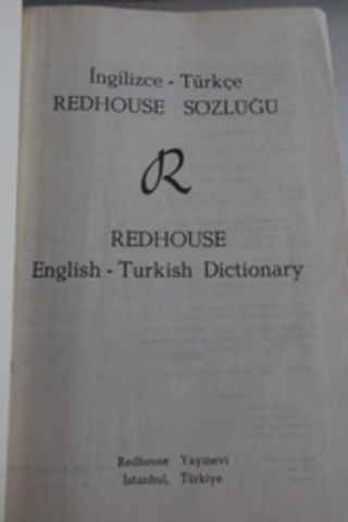 İngilizce-Türkçe Redhouse Sözlüğü