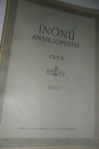 İnönü ansiklopedisi Cilt IV Fasikül 27