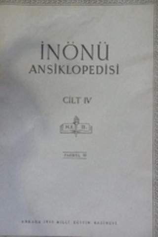 İnönü Ansiklopedisi Cilt IV Fasikül 30