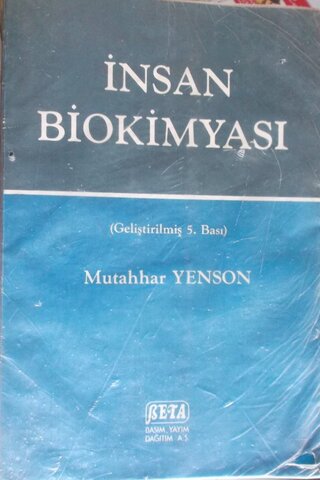 İnsan Biokimyası Mutahhar Yenson
