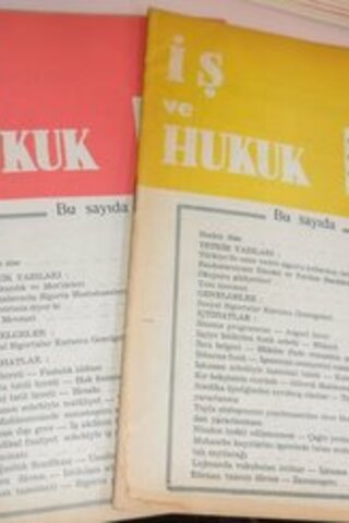 İş ve Hukuk 1970
