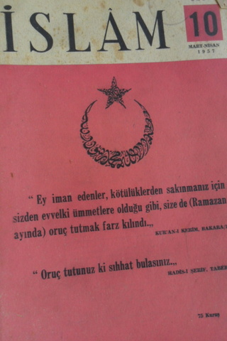 İslam Aylık Mecmua 1957 / 10