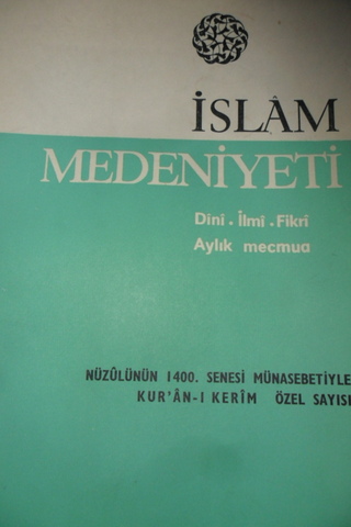 İSLAM MEDENİYETİ DİNİ İLMİ FİKRİ AYLIK MECMUA YIL.1 SAYI.5 ARALIK 1967