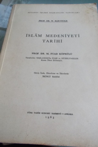 İslam Medeniyeti Tarihi W. Barthold