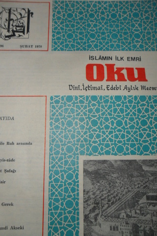 İSLAMIN İLK EMRİ OKU DİNİ İÇTİMAİ EDEBİ AYLIK MECMUA SAYI 96. ŞUBAT 19