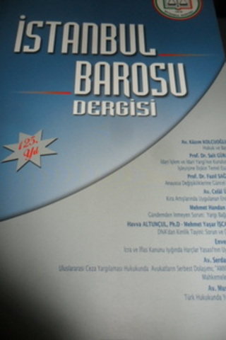 İstanbul Barosu Dergisi 2003 / 1