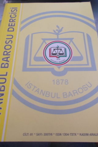 İstanbul Barosu Dergisi 2007 / 6