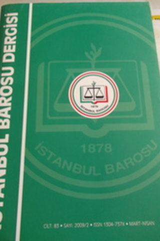 İstanbul Barosu Dergisi 2009 / 2