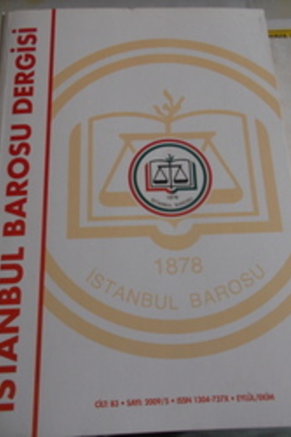 İstanbul Barosu Dergisi 2009 / 5