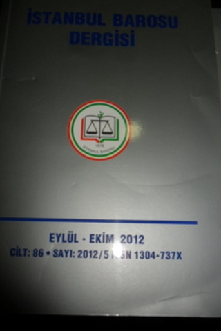 İstanbul Barosu Dergisi 2012 / 5