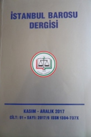 İstanbul Barosu Dergisi 2017 / 6