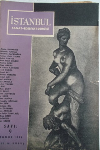 İstanbul Sanat - Edebiyat Dergisi 1954 / 9
