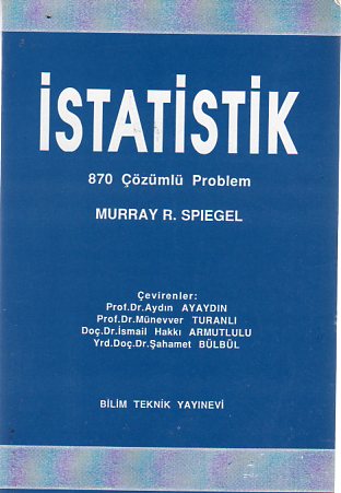 İstatistik 870 Çözümlü Problem Murray R. Spiegel