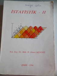 İstatistik II H. Akmet Akdeniz