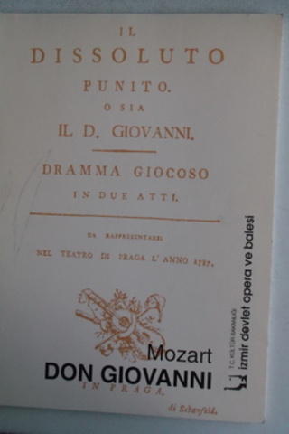 İzmir Devlet Opera ve Balesi Don Giovanni