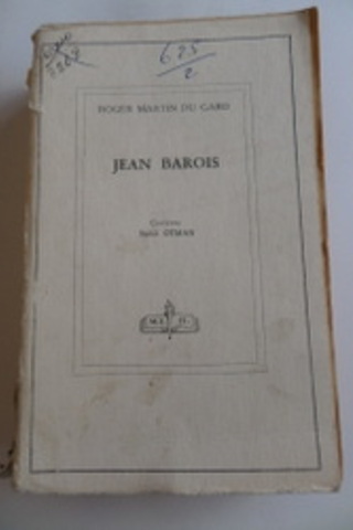 Jean Barois Roger Martin Du Gard