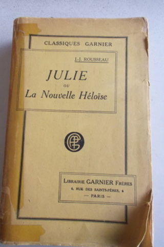 Julie Ou La Nouvelle Heloise Jean Jacques Rousseau