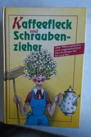 Kaffeefleck und Schrauben-Zieher