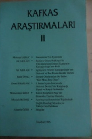 Kafkas Araştırmaları II
