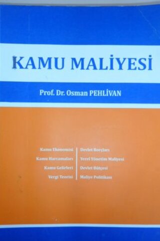 Kamu Maliyesi Prof. Dr. Osman Pehlivan