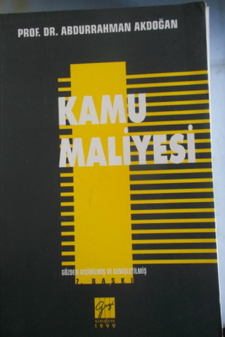 Kamu Maliyesi Abdurrahman Akdoğan