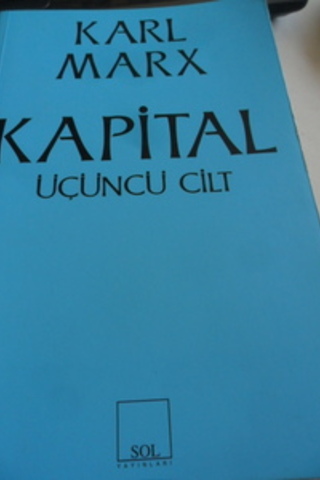 Kapital 3. Cilt Karl Marx